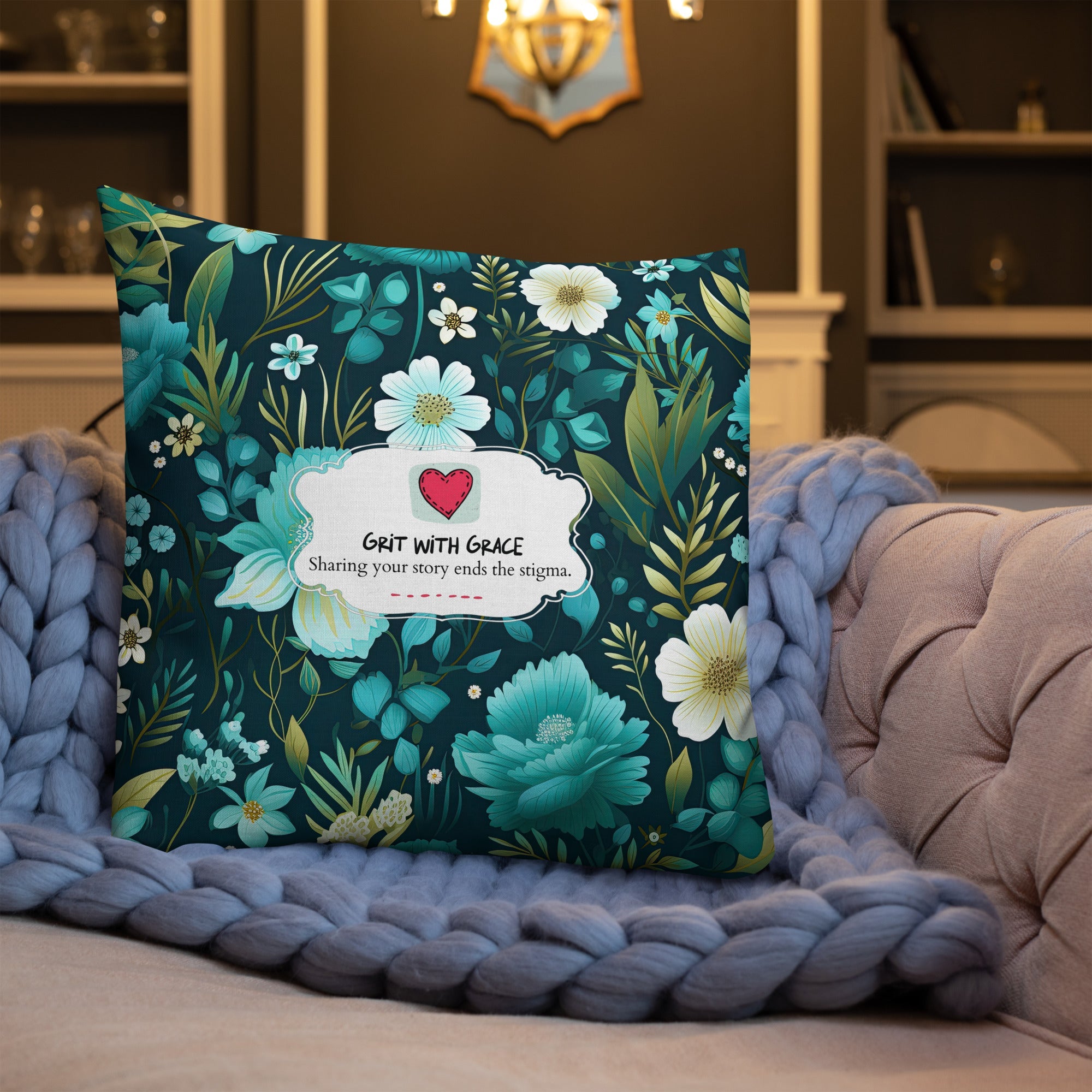 Floral Lover's Botanical Throw Pillow