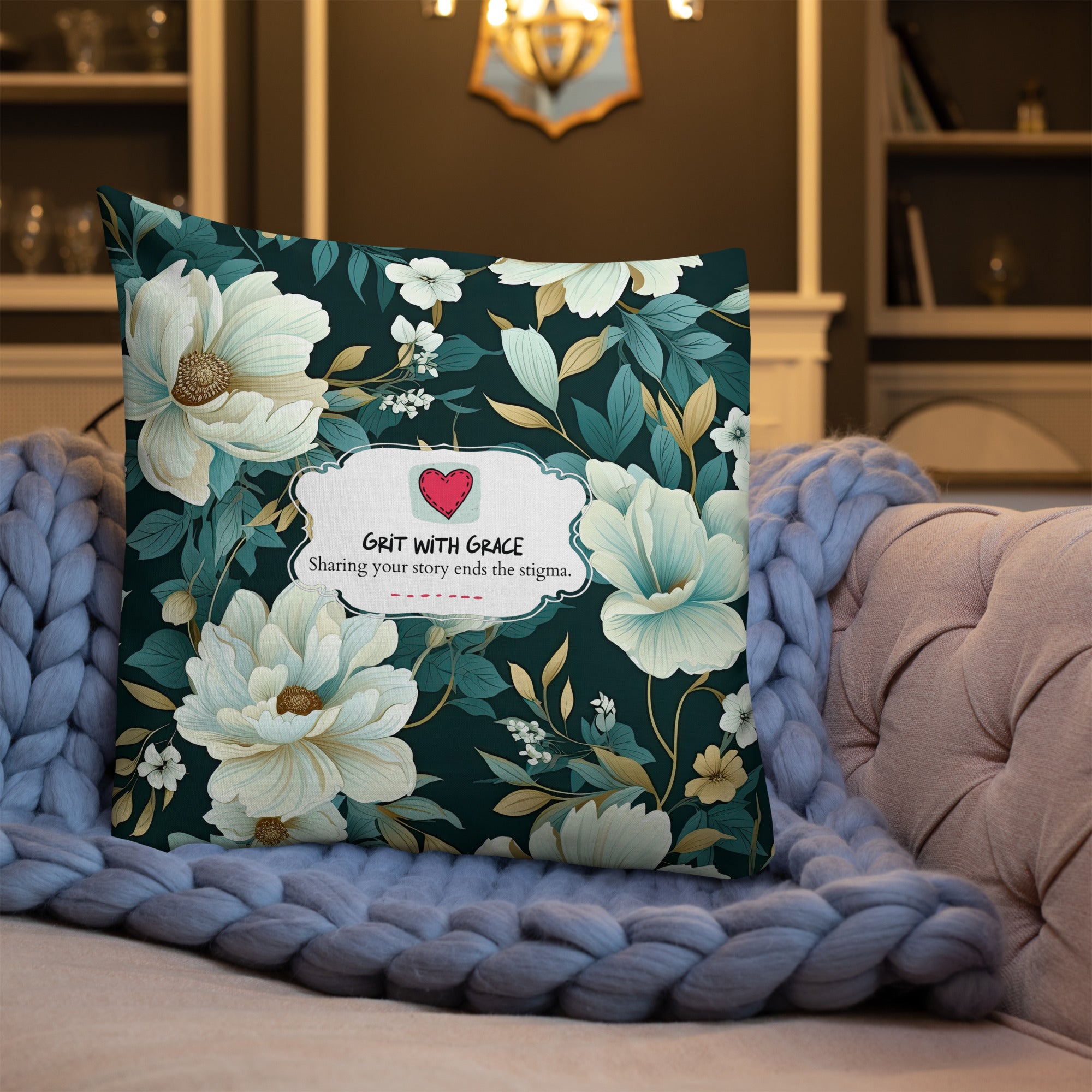 Floral Lover's Botanical Throw Pillow