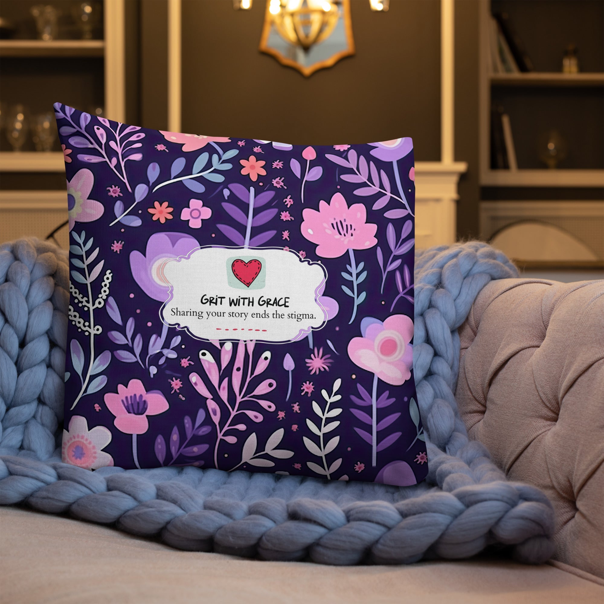Floral Lover's Botanical Throw Pillow