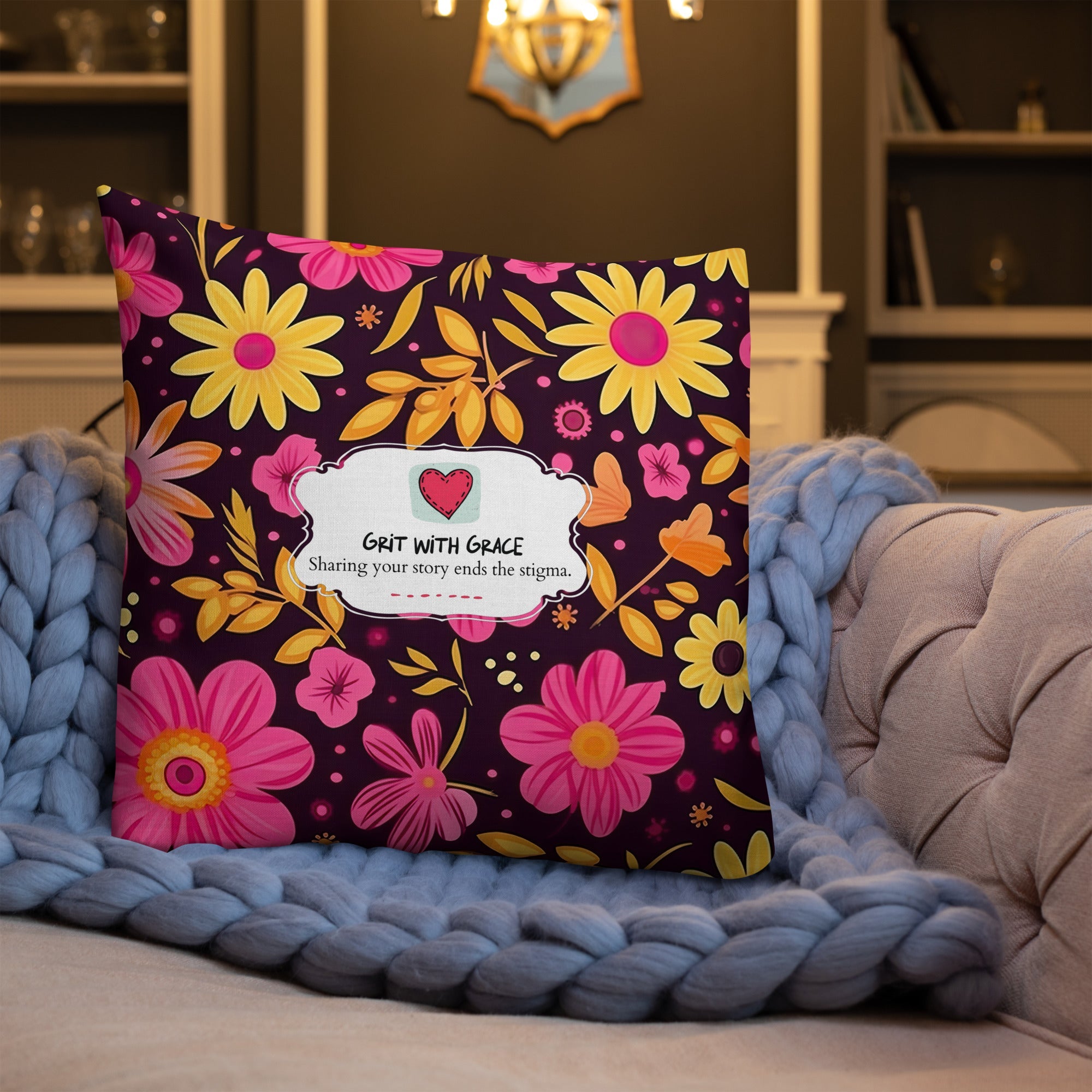 Floral Lover's Botanical Throw Pillow