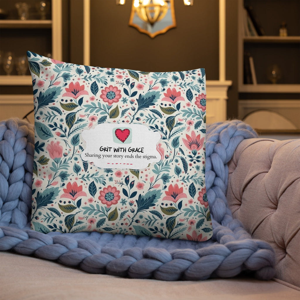 Floral Lover's Botanical Throw Pillow