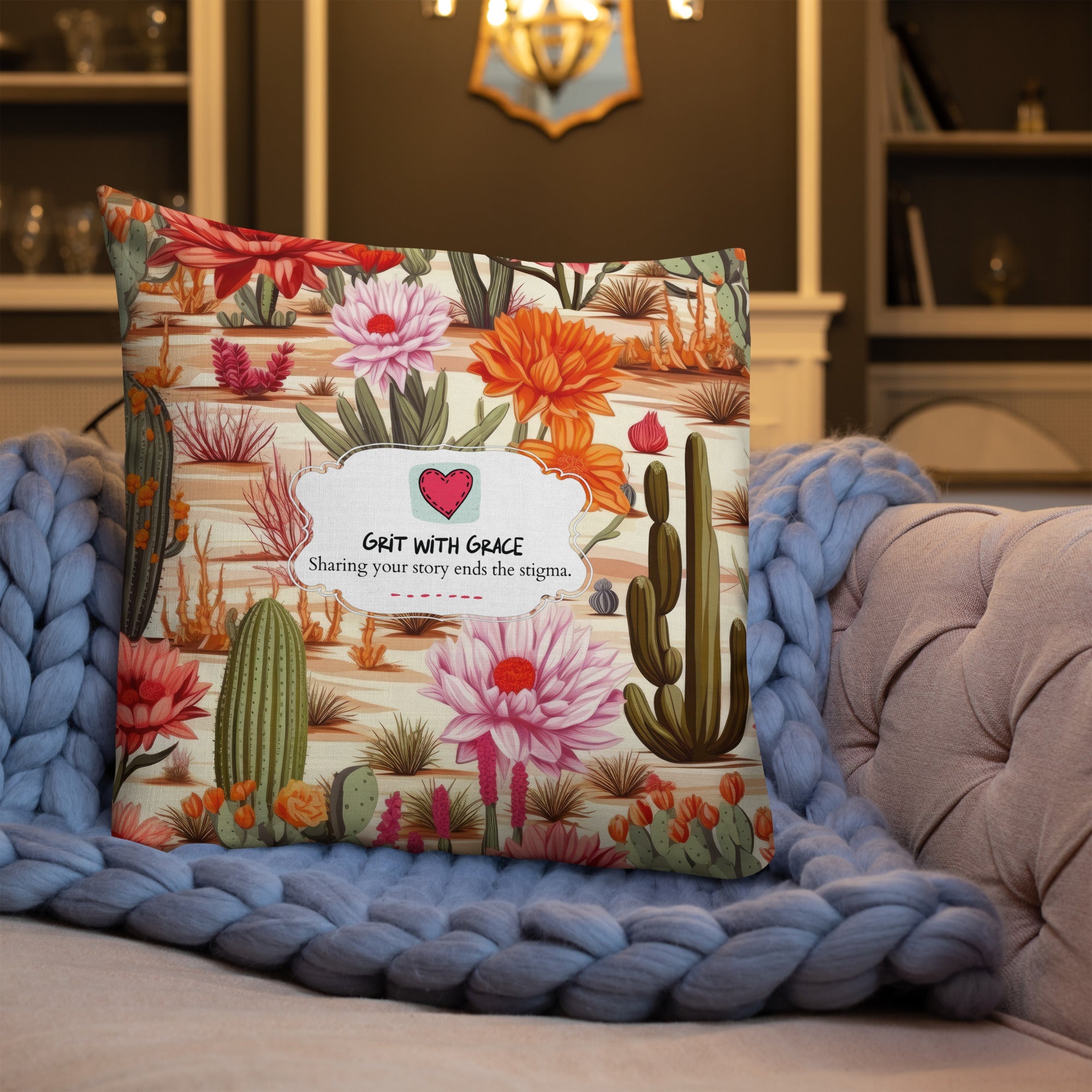 Floral Lover's Botanical Throw Pillow