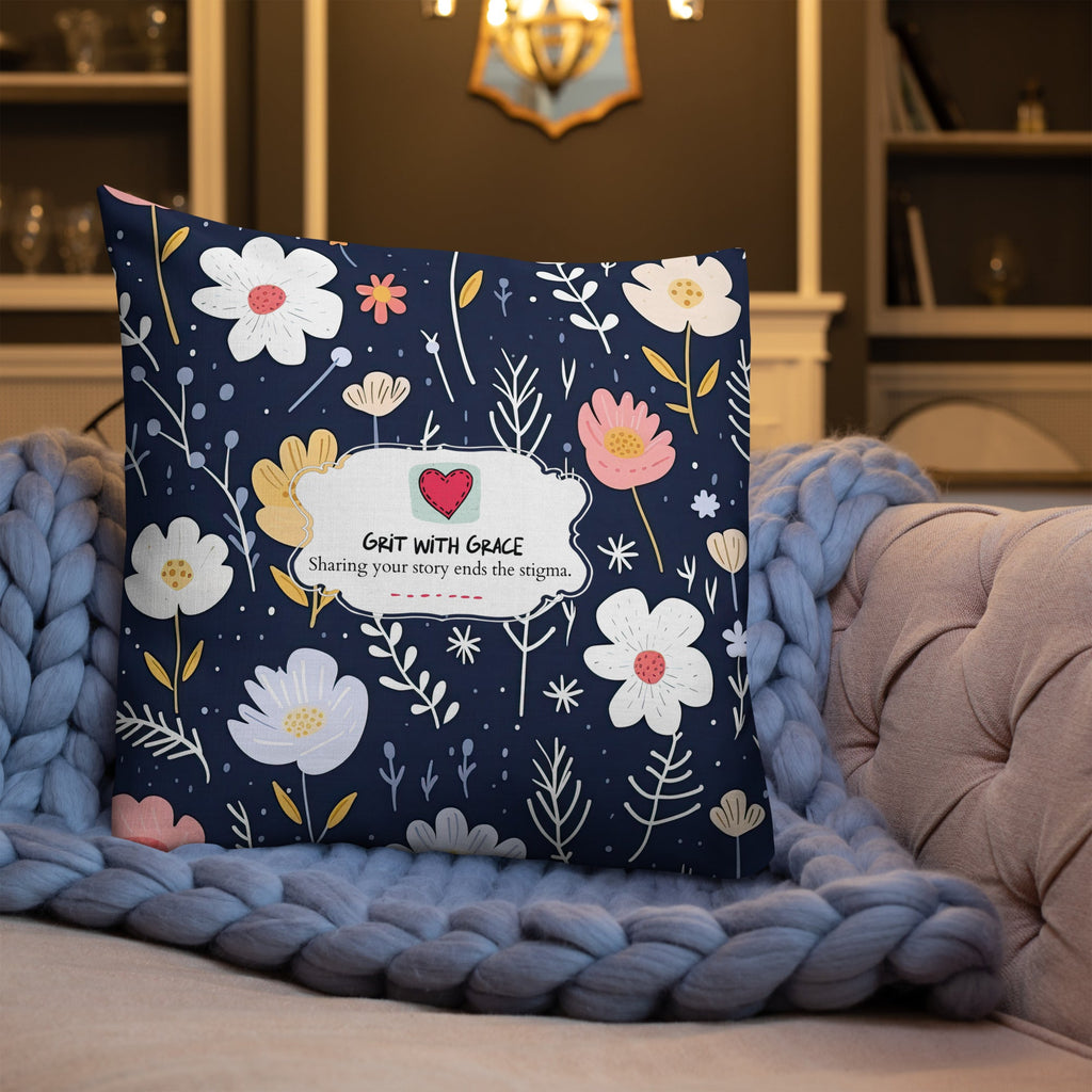 Floral Lover's Botanical Throw Pillow