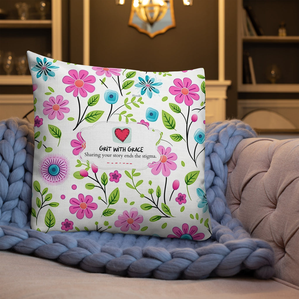 Floral Lover's Botanical Throw Pillow