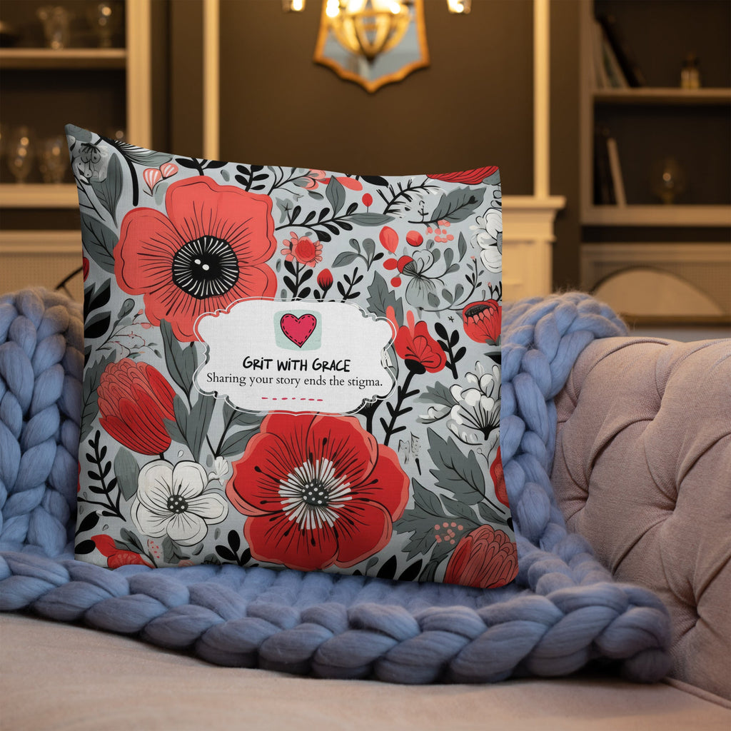 Floral Lover's Botanical Throw Pillow