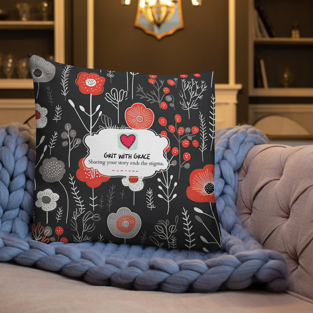 Floral Lover's Botanical Throw Pillow