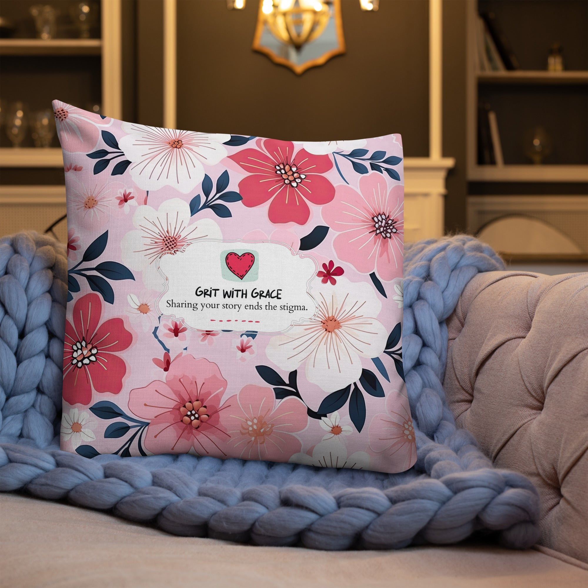 Floral Lover's Botanical Throw Pillow