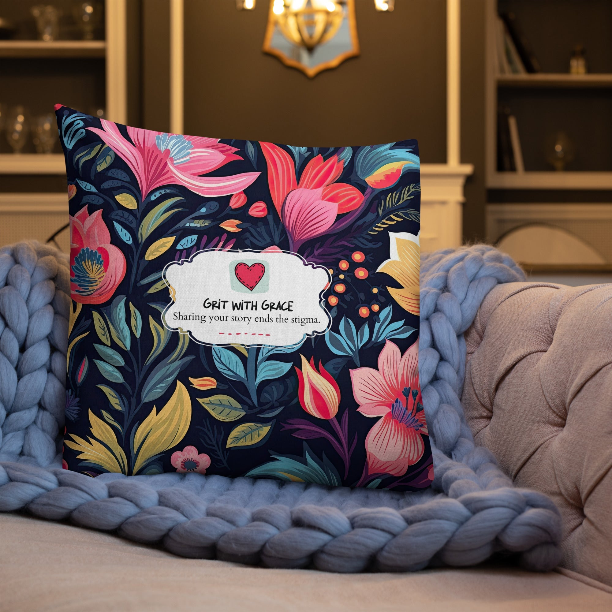 Floral Lover's Botanical Throw Pillow