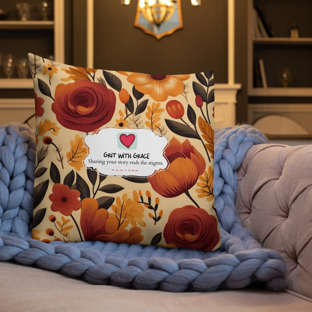 Floral Lover's Botanical Throw Pillow