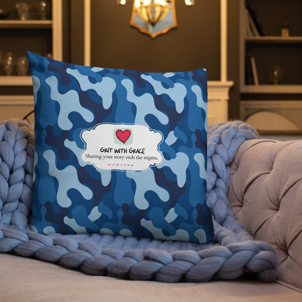 Army Enthusiast Camouflage Premium Throw Pillow