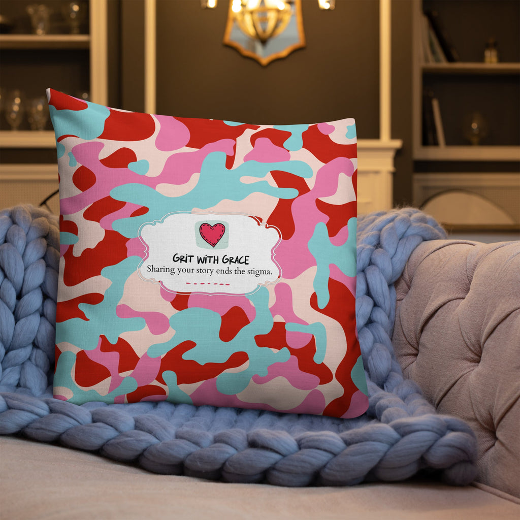 Army Enthusiast Camouflage Premium Throw Pillow