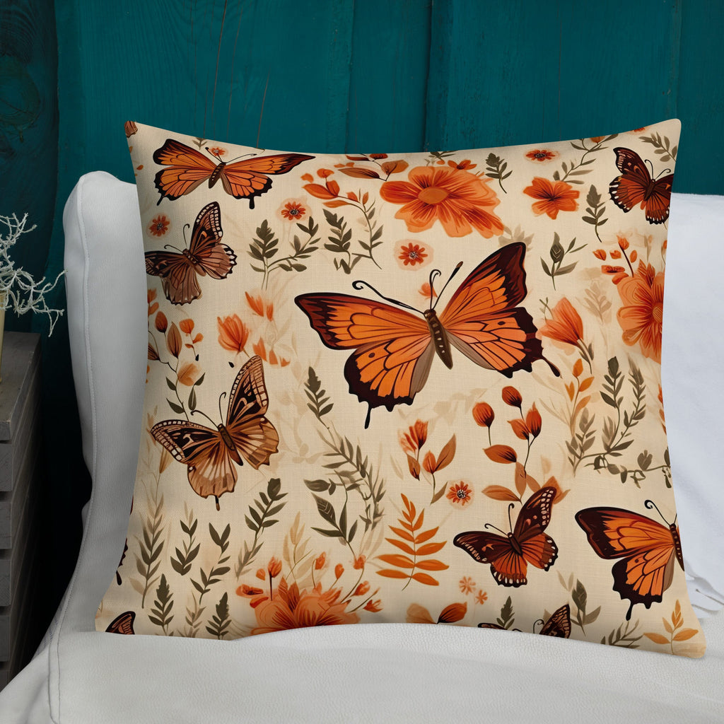 Butterfly Lover's Decorative Yet Comfortable Premium Pillow