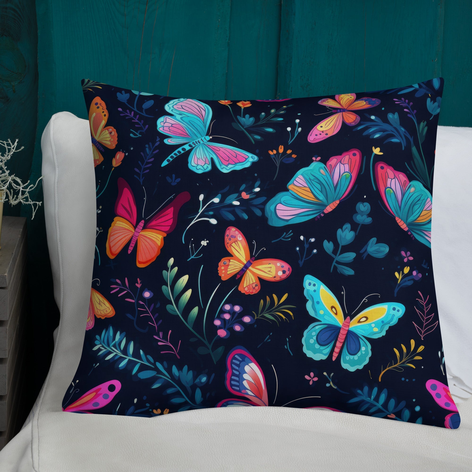 Butterfly Lover's Decorative Yet Comfortable Premium Pillow