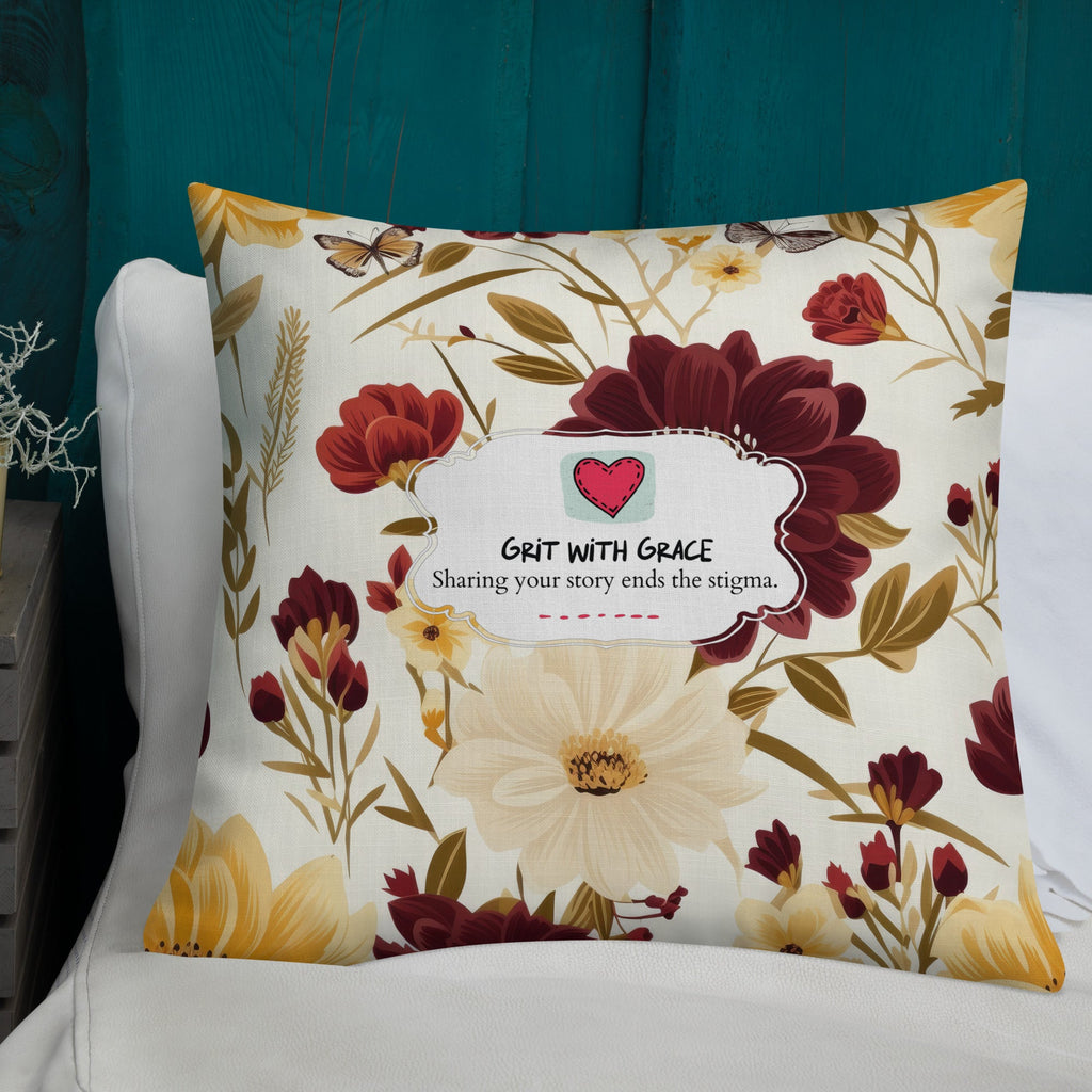 Floral Lover's Botanical Throw Pillow