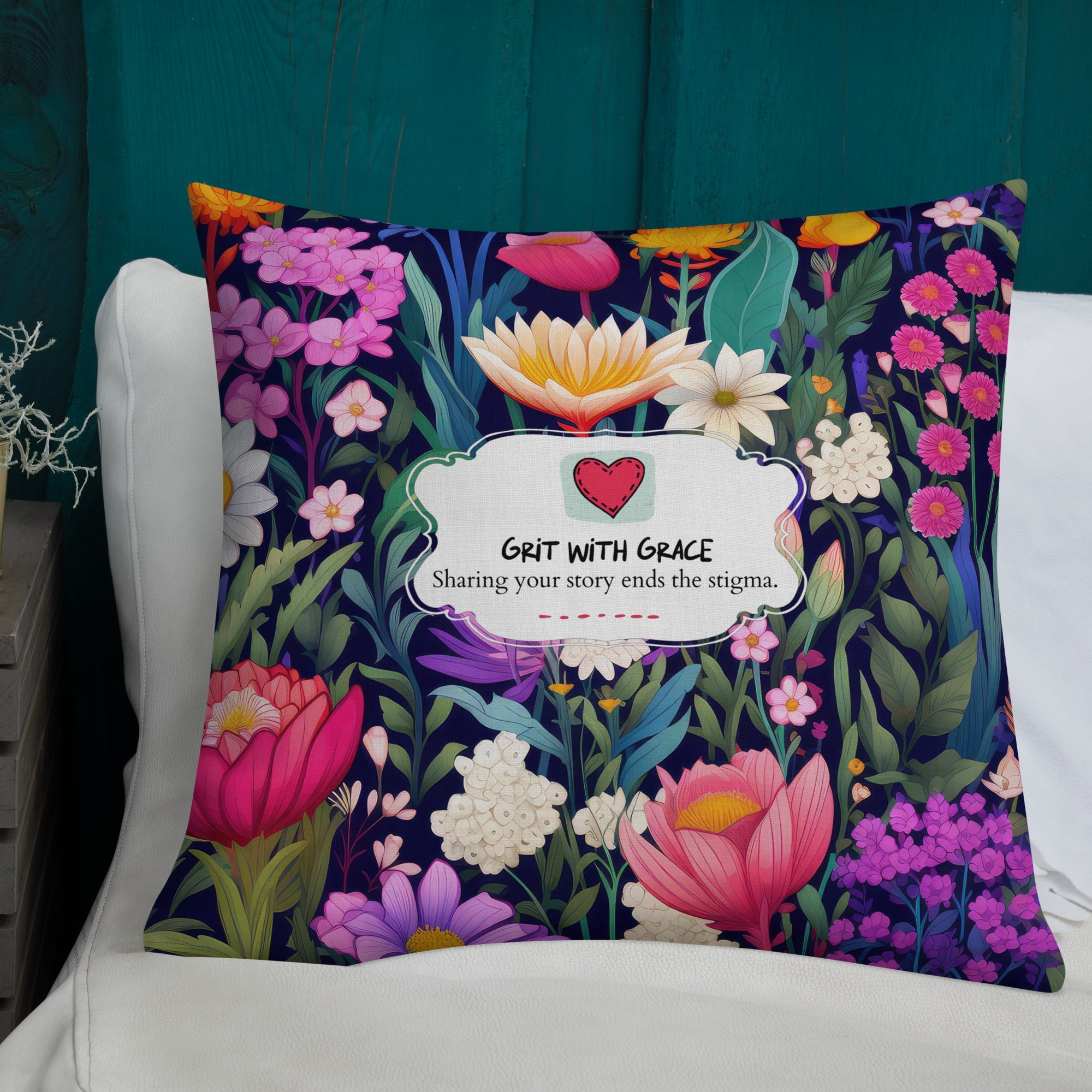Floral Lover's Botanical Throw Pillow