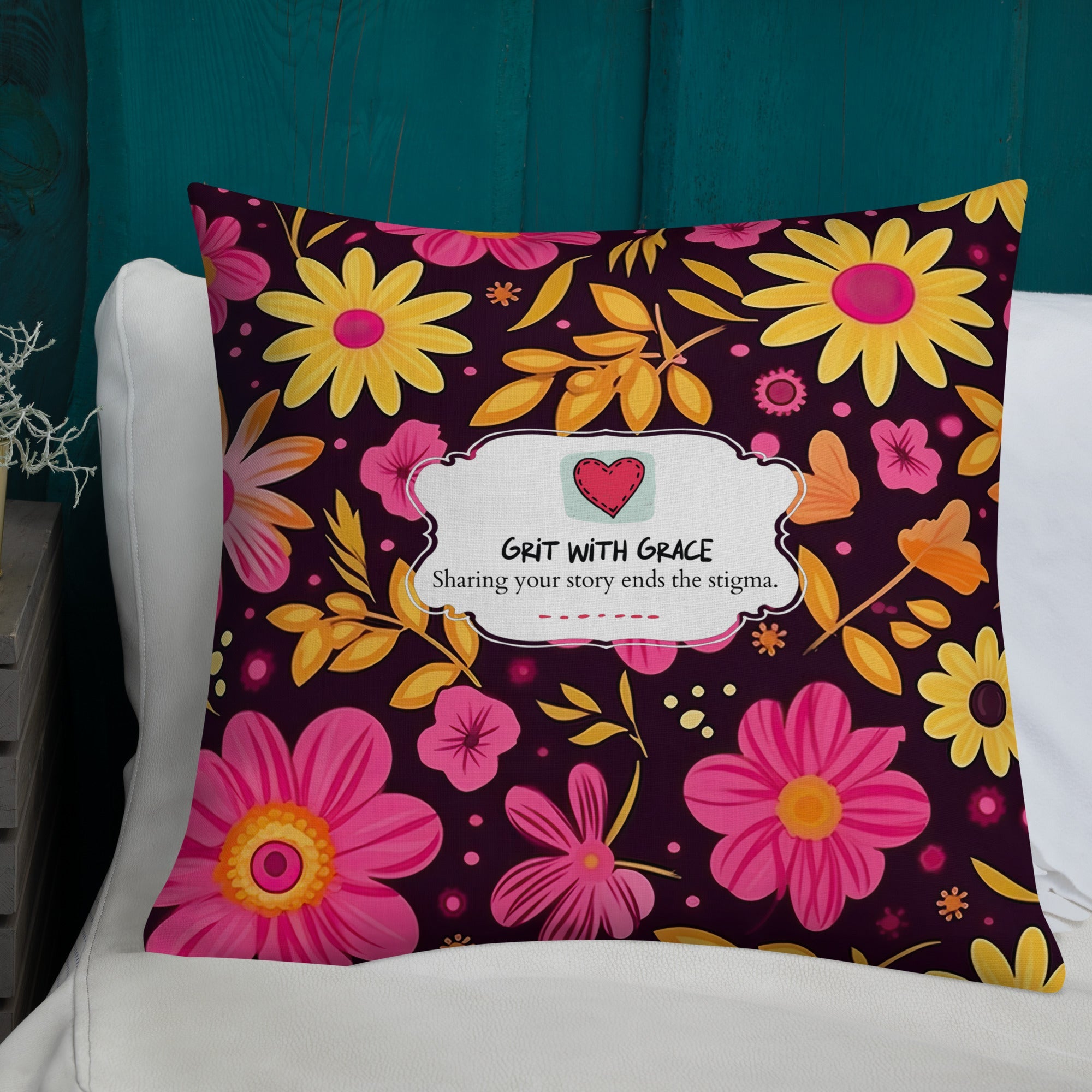 Floral Lover's Botanical Throw Pillow