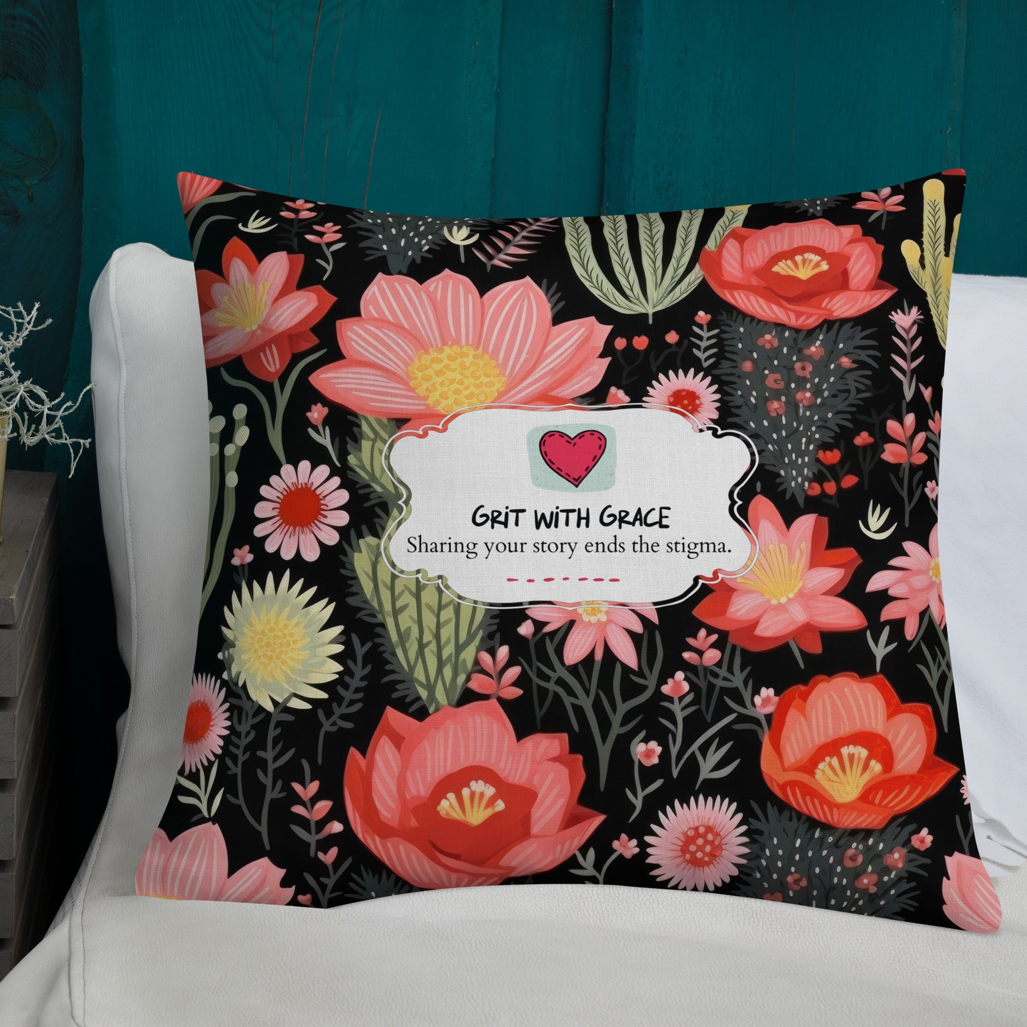 Floral Lover's Botanical Throw Pillow