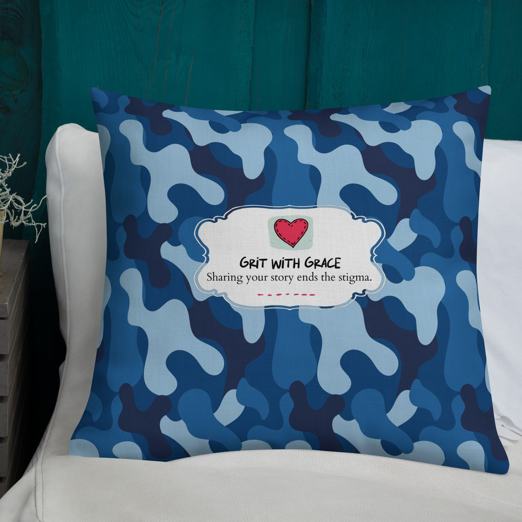 Army Enthusiast Camouflage Premium Throw Pillow