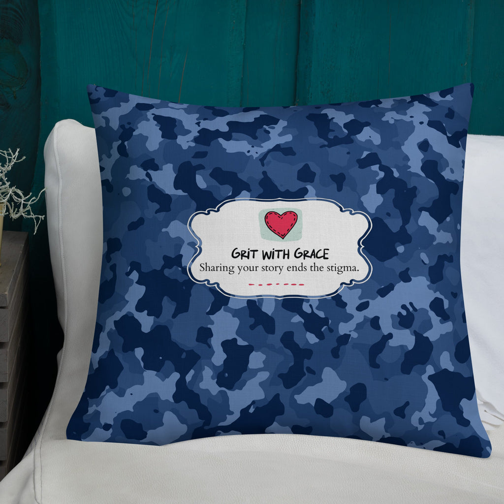 Army Enthusiast Camouflage Premium Throw Pillow