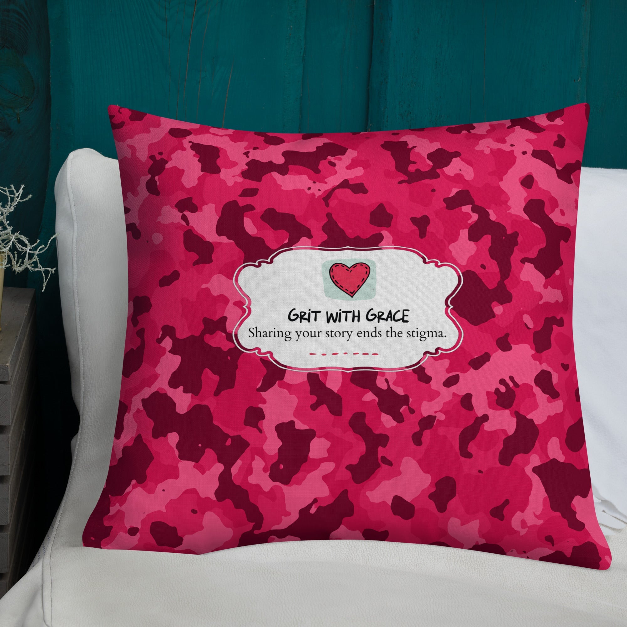 Army Enthusiast Camouflage Premium Throw Pillow