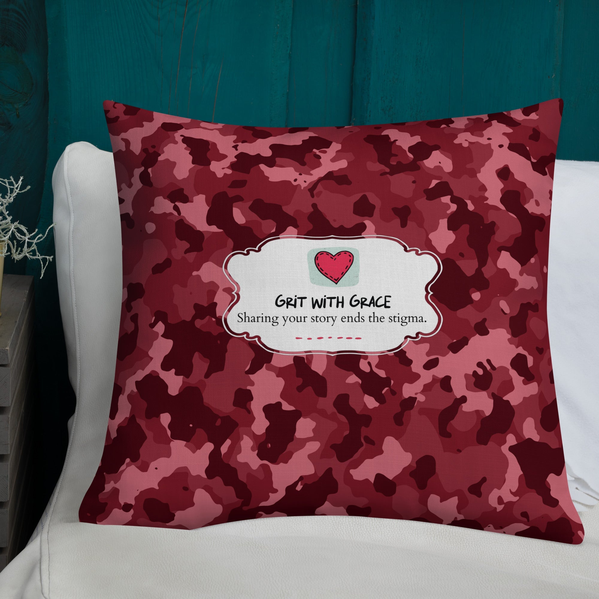 Army Enthusiast Camouflage Premium Throw Pillow