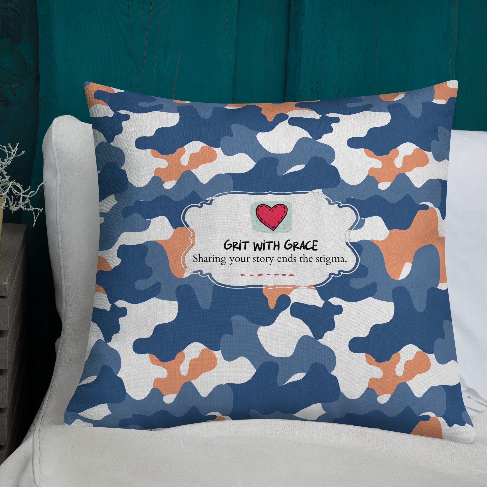 Army Enthusiast Camouflage Premium Throw Pillow