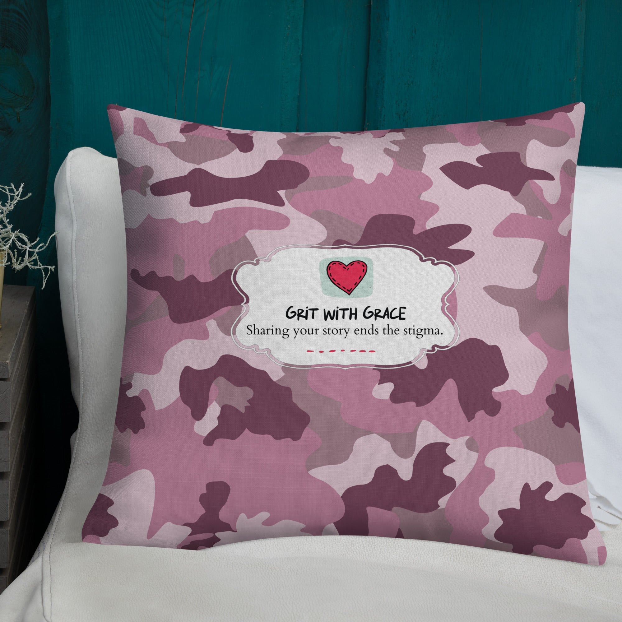 Army Enthusiast Camouflage Premium Throw Pillow