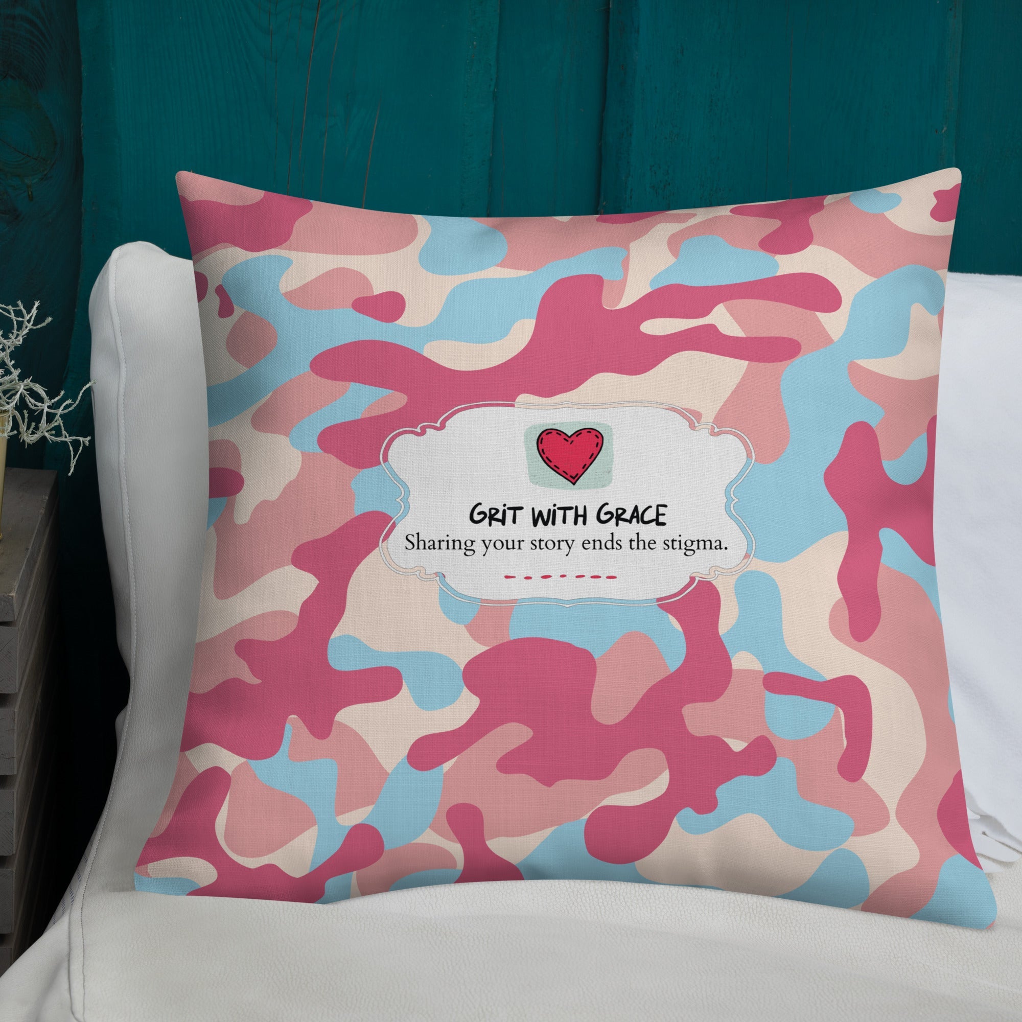 Army Enthusiast Camouflage Premium Throw Pillow
