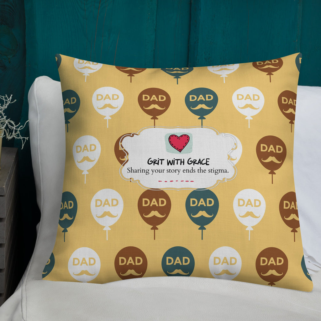 Cool Dad's Fashionably Decorative Throw Pillow