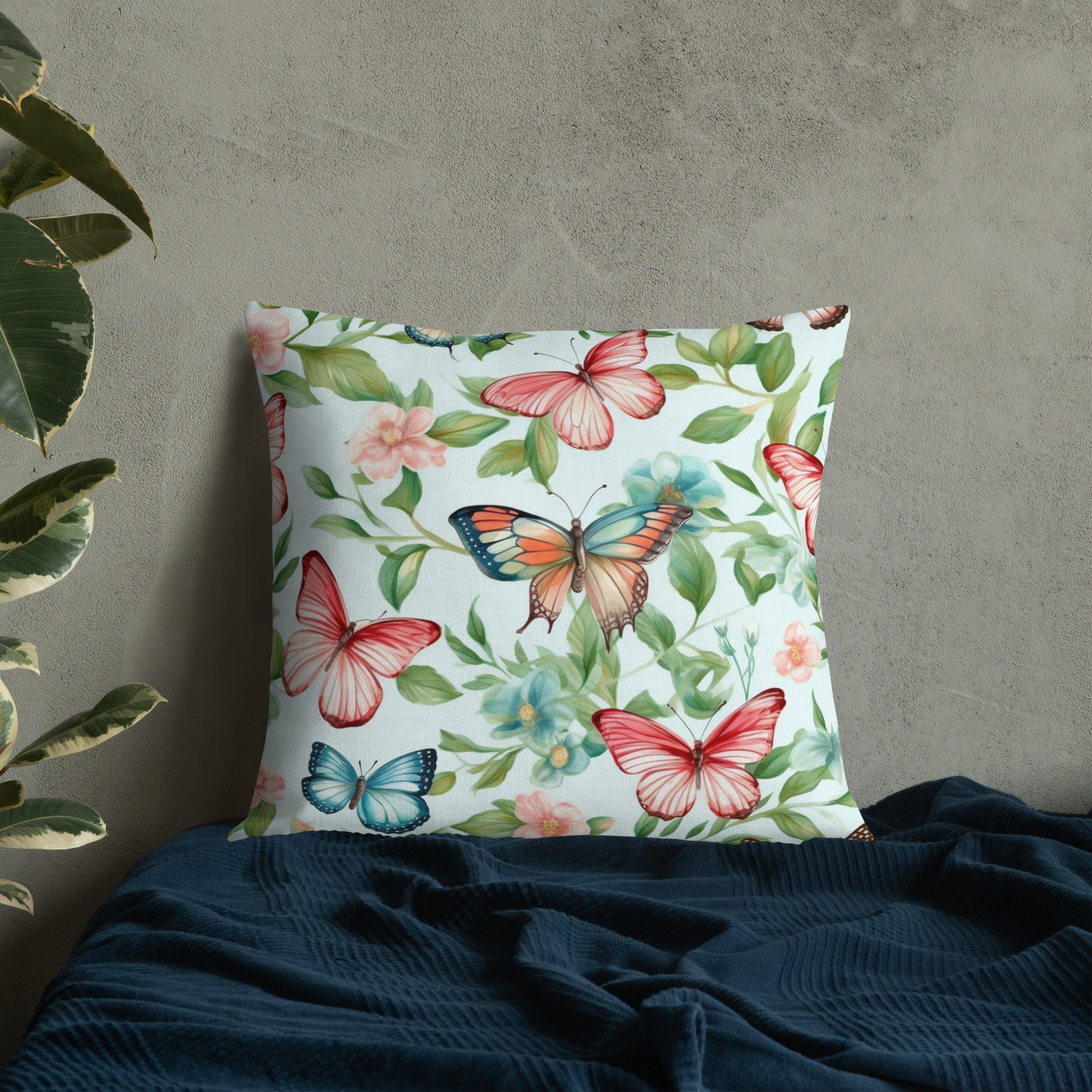 Butterfly Lover's Decorative Yet Comfortable Premium Pillow