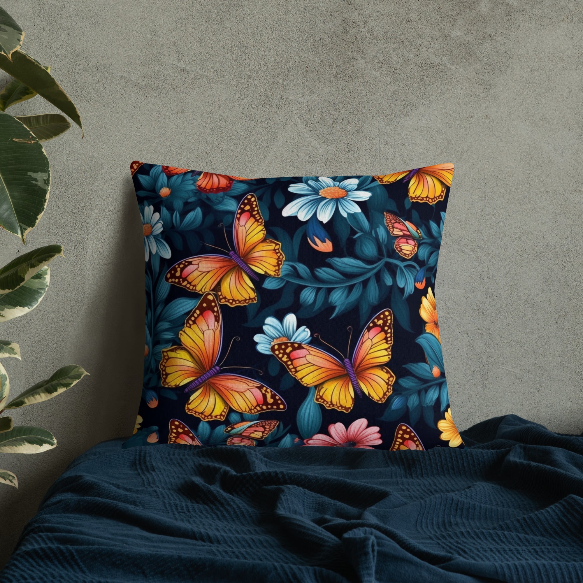 Butterfly Lover's Decorative Yet Comfortable Premium Pillow