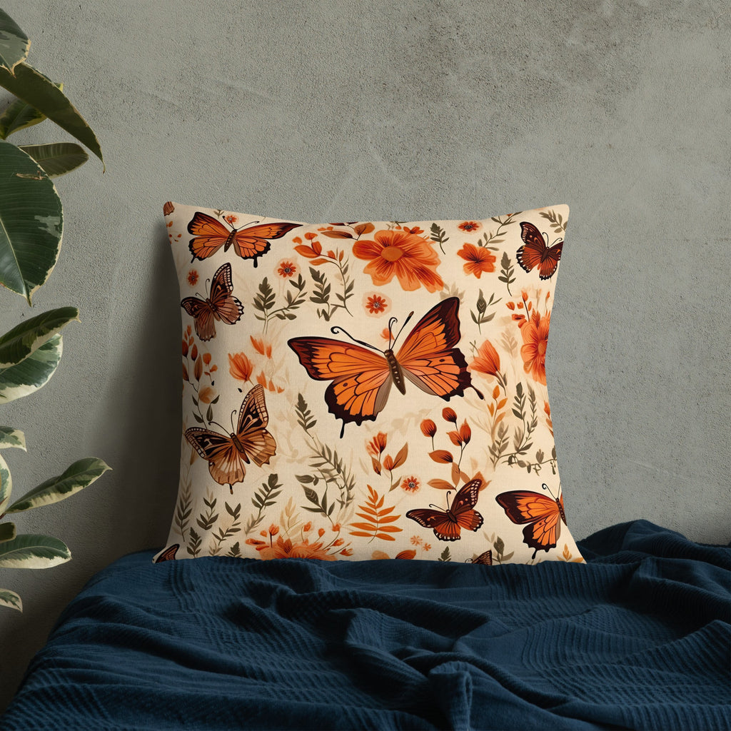 Butterfly Lover's Decorative Yet Comfortable Premium Pillow