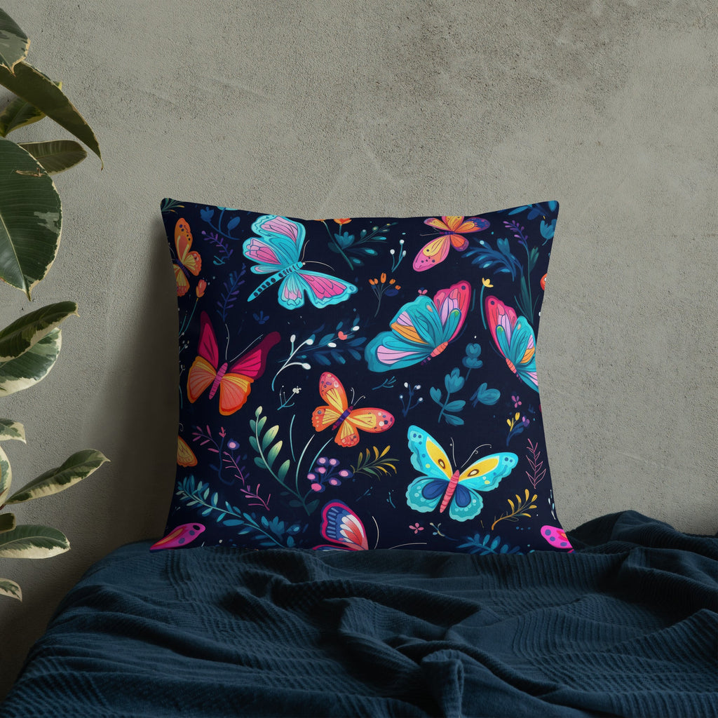 Butterfly Lover's Decorative Yet Comfortable Premium Pillow