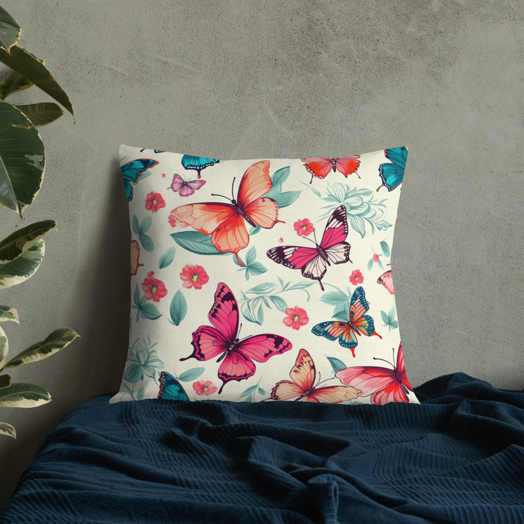 Butterfly Lover's Decorative Yet Comfortable Premium Pillow