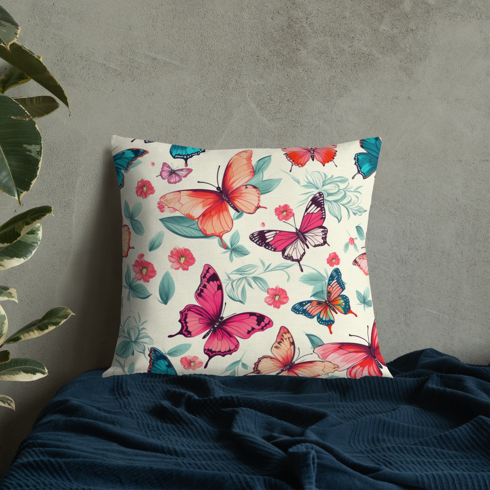 Butterfly Lover's Decorative Yet Comfortable Premium Pillow