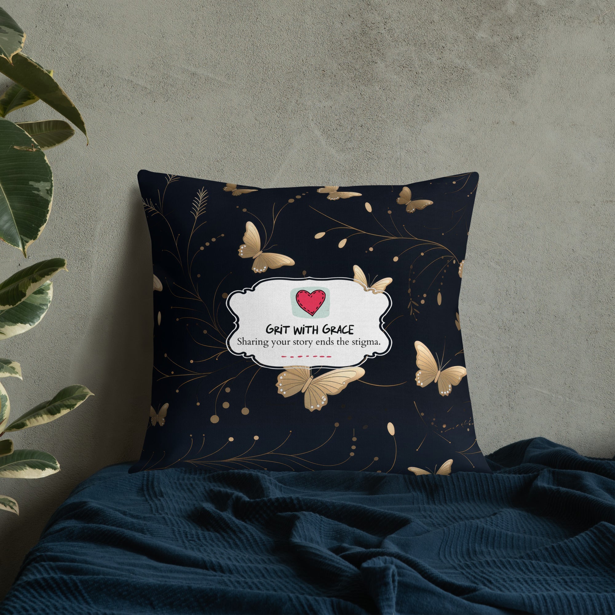 Butterfly Lover's Decorative Yet Comfortable Premium Pillow