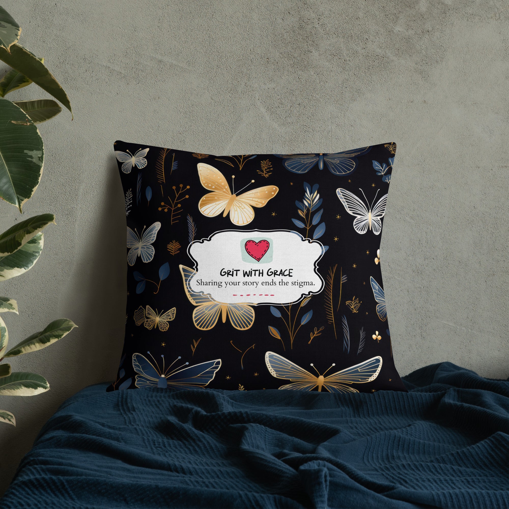 Butterfly Lover's Decorative Yet Comfortable Premium Pillow
