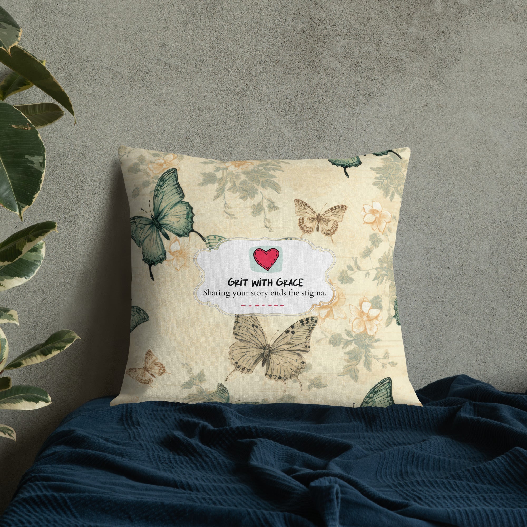 Butterfly Lover's Decorative Yet Comfortable Premium Pillow