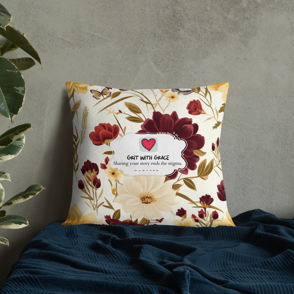 Floral Lover's Botanical Throw Pillow