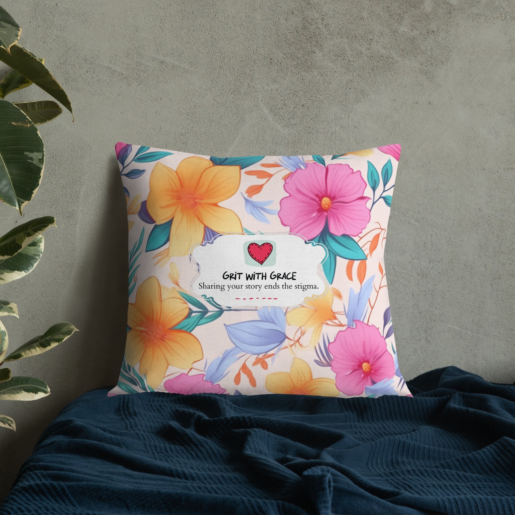 Floral Lover's Botanical Throw Pillow