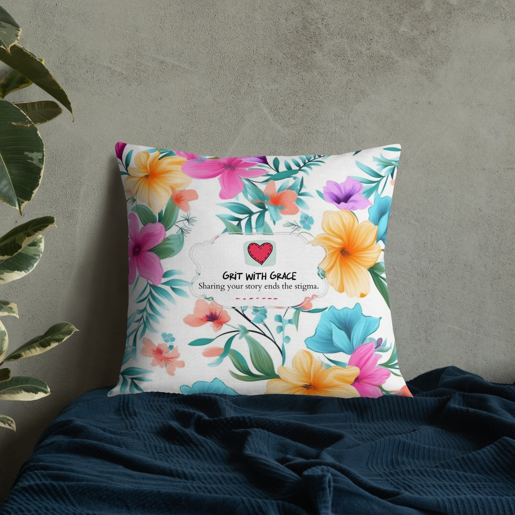 Floral Lover's Botanical Throw Pillow