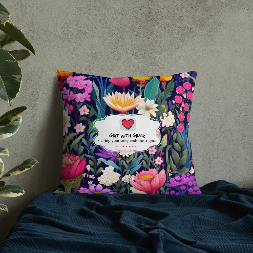 Floral Lover's Botanical Throw Pillow