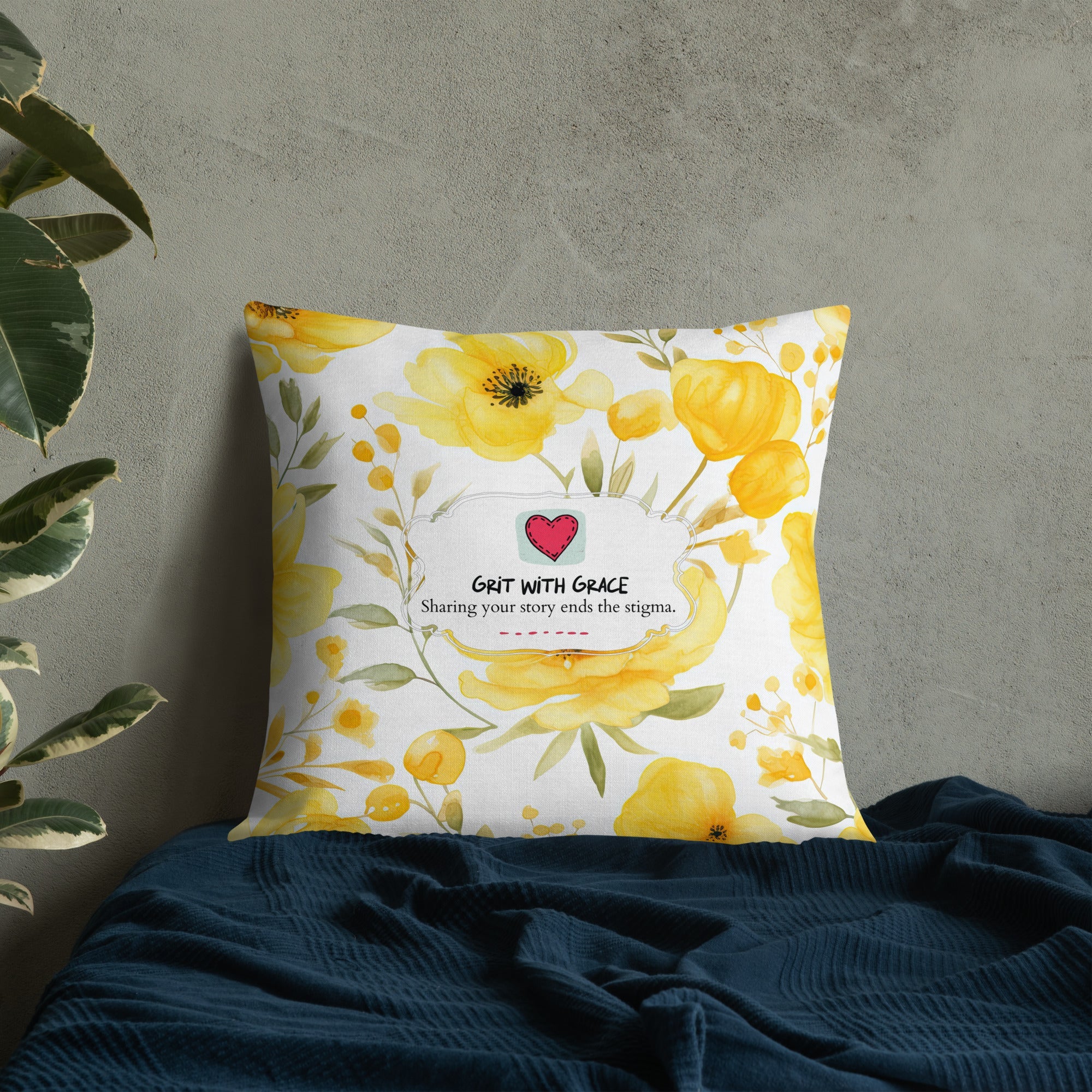 Floral Lover's Botanical Throw Pillow