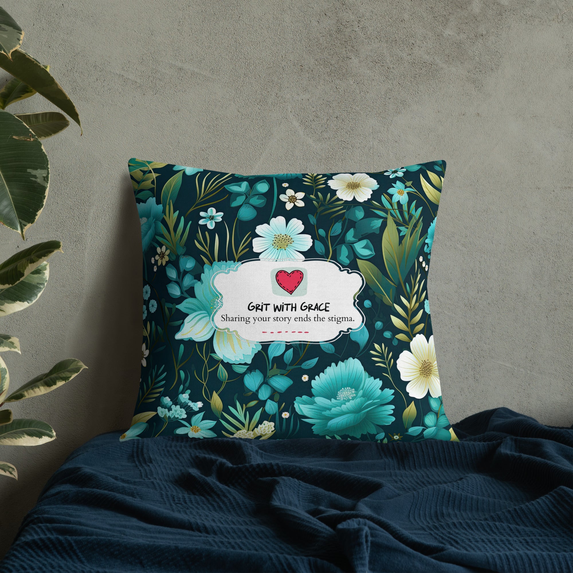 Floral Lover's Botanical Throw Pillow