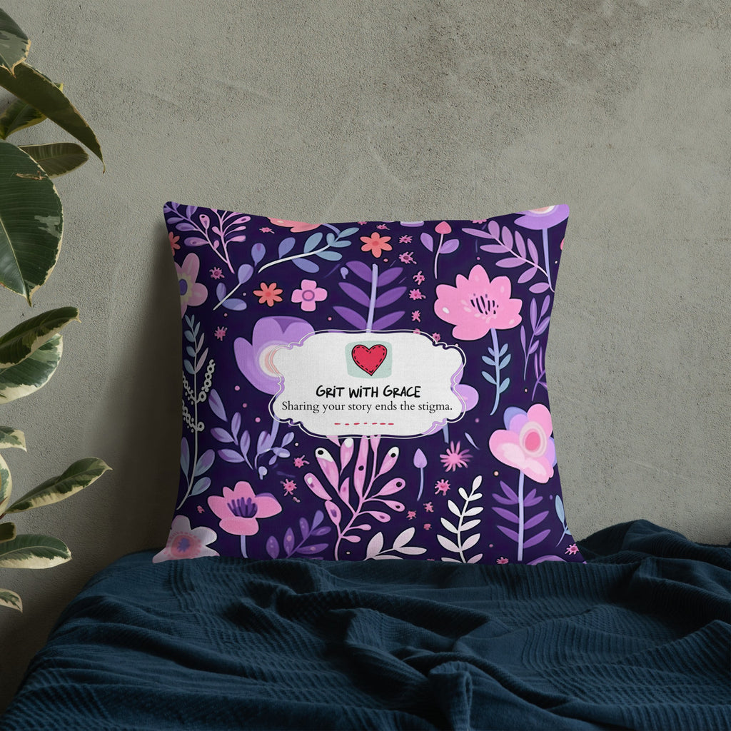 Floral Lover's Botanical Throw Pillow