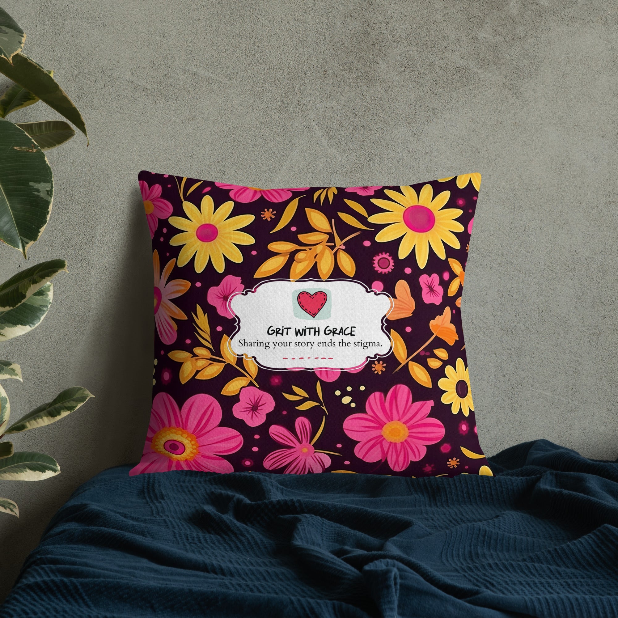 Floral Lover's Botanical Throw Pillow