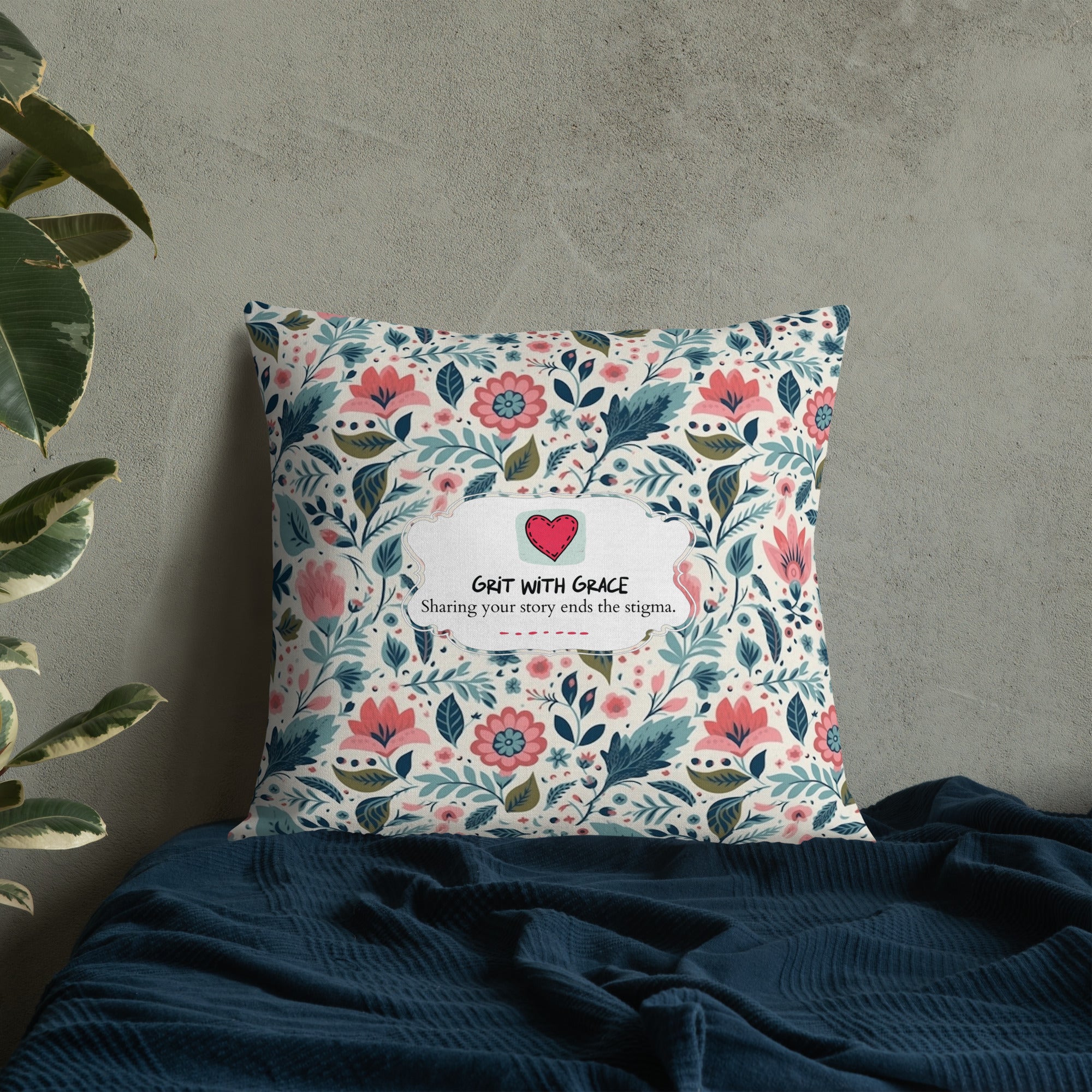 Floral Lover's Botanical Throw Pillow