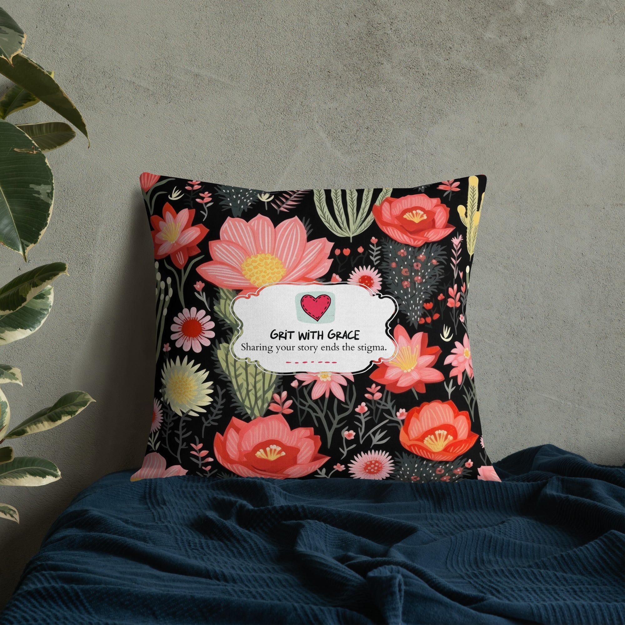 Floral Lover's Botanical Throw Pillow
