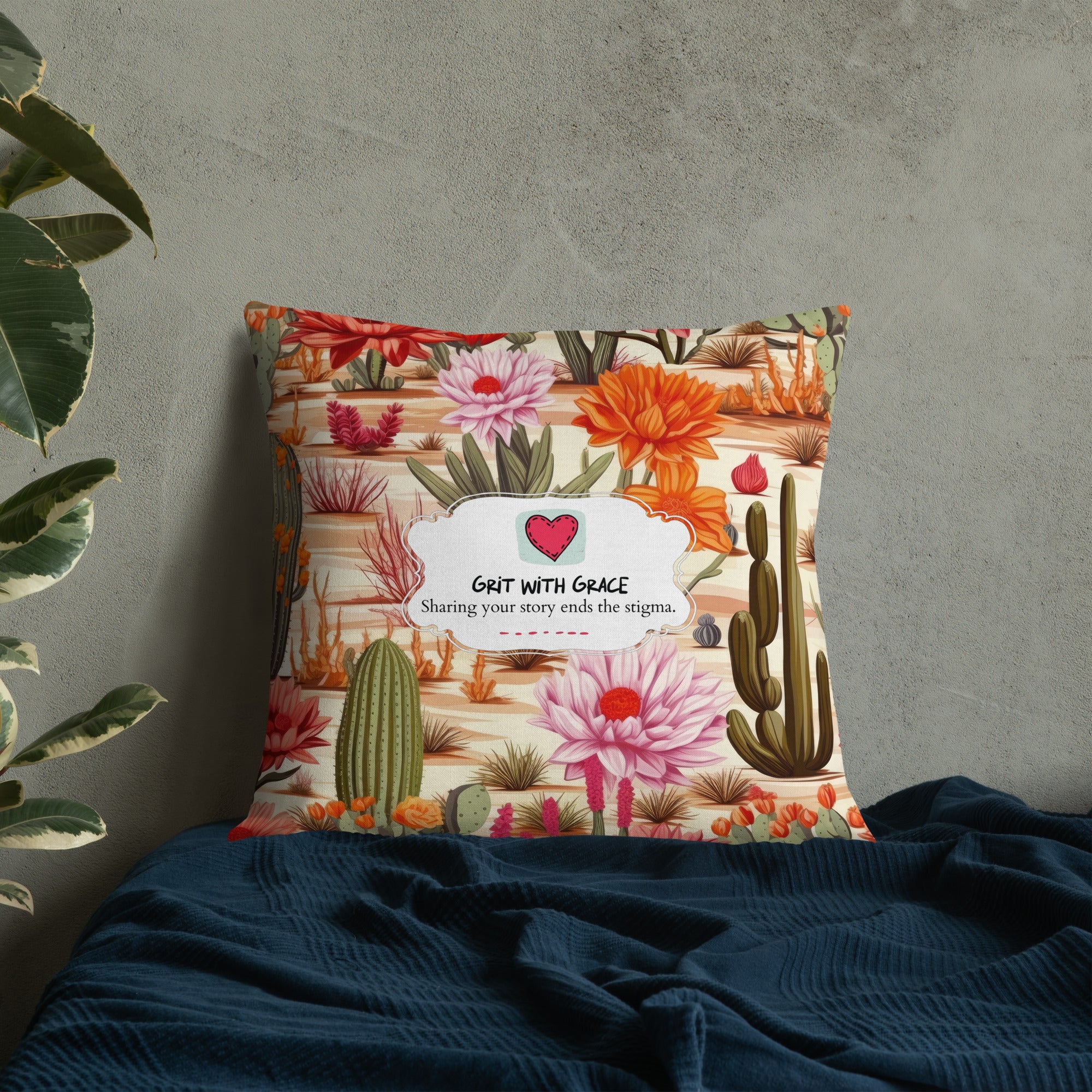 Floral Lover's Botanical Throw Pillow