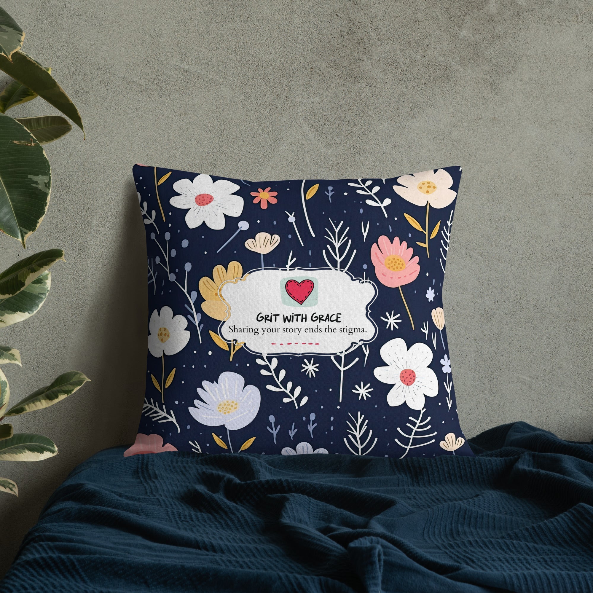 Floral Lover's Botanical Throw Pillow